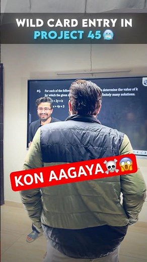 WILD CARD ENTRY in PROJECT 45😱💀 #project45 #ritiksir