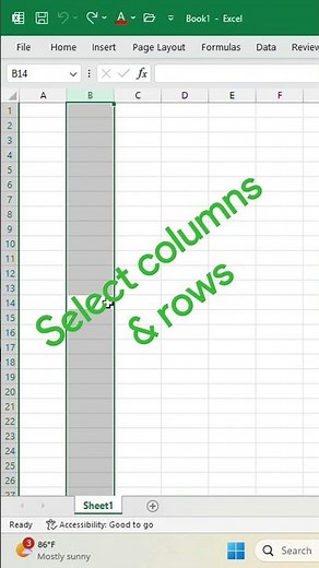 How to Select Rows and Columns in Excel | Easy Guide for Beginners #excel
