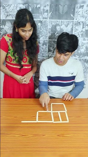 Move only 3 sticks to make 3 squares!