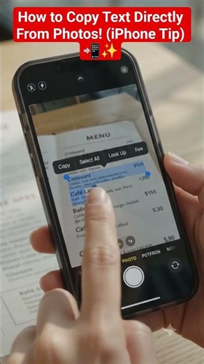 The Easiest Way to Copy Text From Any Photo on iPhone 📸📝 #wordrecognition #applenews #techshorts