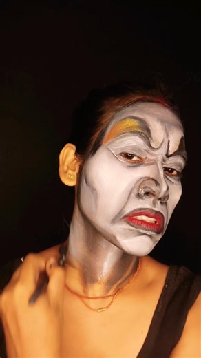 creative ghost 👻 makeup look #creative #makeup #art #short