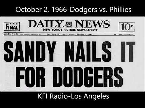 October 2, 1966-Dodgers vs. Phillies (KFI-Radio)