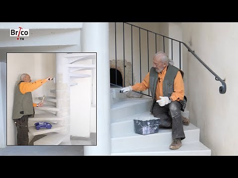 Painting a concrete staircase (interior and exterior) - DIY tutorial with Robert
