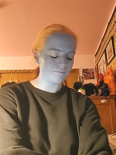 this actually has nothing to do with arrested development. i ate the paint and my mouth is numb. #arresteddevelopment #blue #gaurdiansofthegalaxy