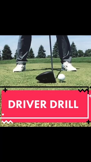 This is an awesome drill to learn how to keep a neutral angle of attack with your driver! #golf #golftips #golfinstruction