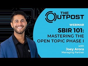 SBIR 101: Mastering the Open Topic Phase I