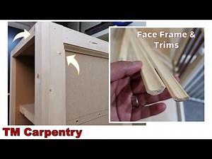How to Fit a Solid Wood Face Frame & Trim - MDF Cabinet Making - DIY