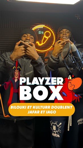 PLAYZER 📺 on Instagram: "On a laissé @realkulturr et @biloukii seuls dans notre Playzer Box, on aurait peut-être pas dû 😂 Les meilleurs doubleurs de France #doublage #aladdin #kulturr #bilouki #banderythmo Crédits bande rythmo : RomanDub"