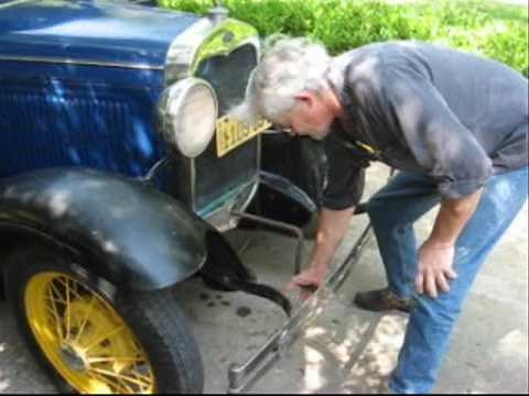 How to hand-crank the Model A Ford
