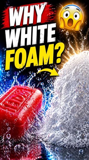 রঙিন সাবানে সাদা Foam কেনো?