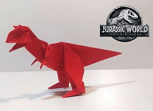 【Origamis Extintos】肉食牛龙折纸教程Origami Carnotaurus