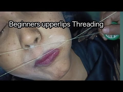 👉👀Upper lip threading tutorial | beauty parlour course