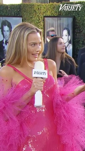 1M views · 2.4K reactions | Margot Robbie breaks down her "Barbie" outfit at the #GoldenGlobes. | Variety On the Carpet presented by @amazonprime | Variety | Facebook