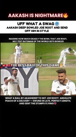 "Best Ball of the Match – Joe Root Clean Bowled 😱