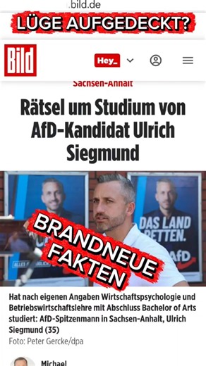 🚨 CONTRADICTION! Ulrich Siegmund's Degree: Bachelor of Arts or Science – what is it now?