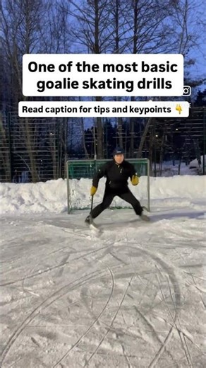 ONE OF THE MOST BASIC GOALIE SKATING DRILLS