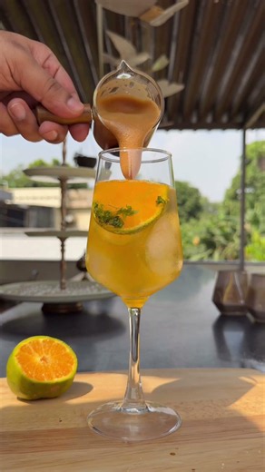 Viral coffee recipe | Orange & Basil Espresso #coffee #coffeeaddict #coffeelover