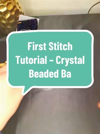 In this tutorial, I show you the first stitch for making a crystal beaded bag. This is a step-by-step explanation designed especially for beginners. If you want to learn beading basics and start your first beaded bag, this video is for you. Save this video and follow to continue the full bag tutorial. #creastylnola #beadingtutorial #firststitch #beadedbag #crystalbeads