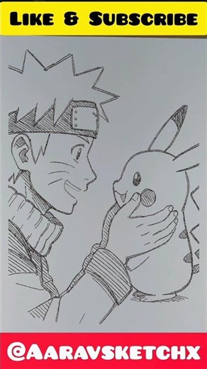 Naruto Shocked by Pikachu’s Power | Funny Shorts😂