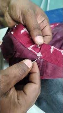 How to Sew Blouse Hooks Easily | Perfect Hook Stitching Method for Beginners #sew