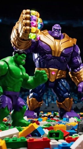 LEGO Hulk vs Thanos 💥 UNSTOPPABLE Power! #Shorts