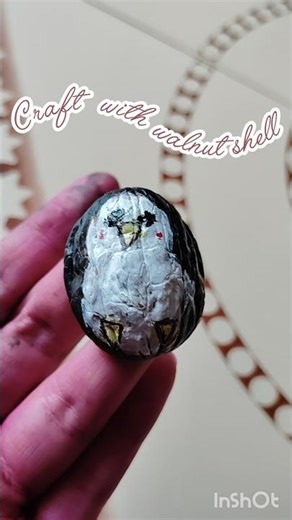 craft ideas with walnut shell #diy #homemadecreations#art