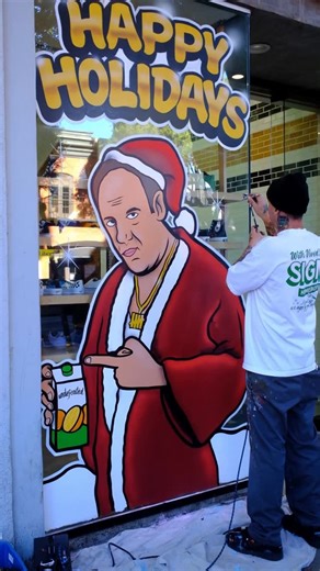 SIGN PAINTING on Instagram: "#windowsplash #signpainting #withvividcolor #sopranos"