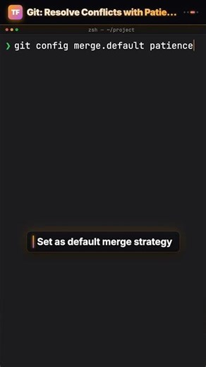 Git conflict resolution that actually works for refactors #Shorts