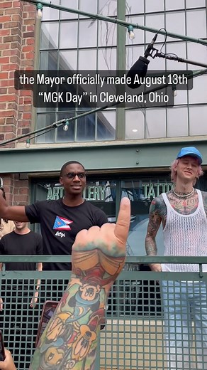 mgk on Instagram: "it’s officially a holiday in the city of Cleveland! 沈 thank you @mayorbibb and thank you Cleveland"
