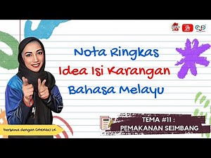 DSKP 3.3.1 NOTA RINGKAS IDEA ISI KARANGAN BAHASA MELAYU TEMA #11 : PEMAKANAN SEIMBANG