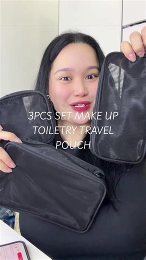 Essential Travel Makeup Toiletry Pouch Set