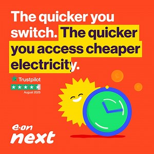 With our Next Smart Saver tariff, you can access off-peak daily rates vs our standard variable tariff. T&Cs apply. | E.ON Next