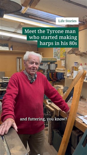 An 89-year-old man from Co Tyrone has told how he is keeping Ireland’s rare tradition of harp making alive, despite only taking up the craft a few years ago. Noel Anderson, who is originally from Pomeroy but now lives in Strabane, made his first harp at the age of 82 as a favour for a friend. Since then, he has quietly carved out a reputation as one of the country’s most renowned and respected harp makers. | Irish News
