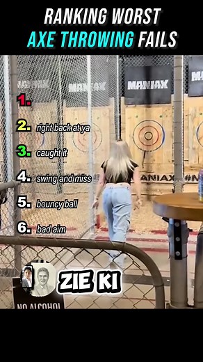 Ranking The Worst Axe Throwing Fails #highlights2025 #viralvideoシ #fypシ゚ #fails #funnyvideos #funnyreels #funnyreelsvideo #funnymoments | Zie Ki