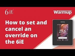 How to: Learn how to set an override for a specific time on your Warmup 6iE Smart WiFi Thermostat