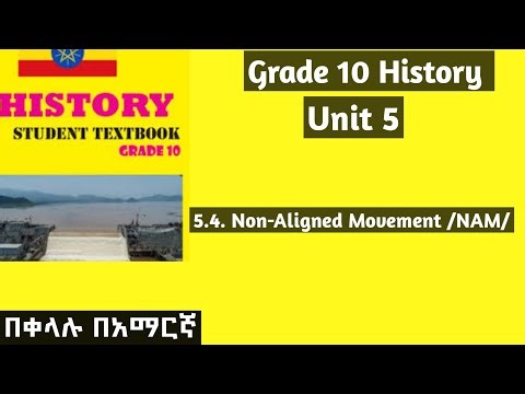 Grade 10 History Unit 5: 5.4 Non-Aligned Movement /NAM/ #grade10 #history #unit5