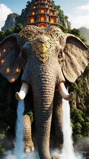 🐘 Secret Elephant Water Temple Hidden in Jungle 🐘 I Built a Luxury Elephant Water Temple in Jungle 🔥