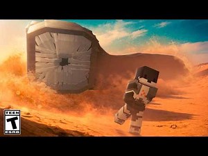 I survived THE SANDWORM in an APOCALYPTIC desert in Minecraft...