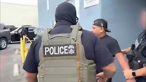 Watch ICE LA officers arrest Mexican criminal alien Calixto Gomez-Lopez in El Monte, Calif. His previous charges include providing false information to an officer and driving w/o a valid license. This video was posted by ICE. #ice #DHS #Illegalimmigration #vetradiosyndicate #army #navy #airport #airforce #marines #california #newsom #movie #freedom #Trump #JDVance #raids | Vet Radio Syndicate