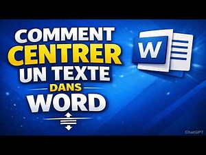 🎯 Comment Centrer Un Texte Dans Word Facilement