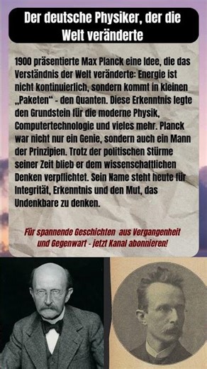 Max Planck – Der Vater der Quantenphysik