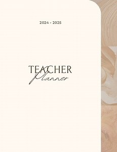 Teacher Lesson Plan Book 2024-2025