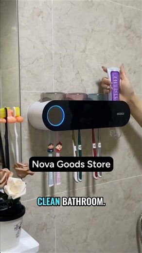 Smart Toothbrush & Toothpaste Dispenser – Clean, Dry & Healthy Every Day!