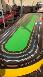 Testing the 4x16’ 1/32 Oval. #slotcars #racing #familyfun | Slot Car Racing
