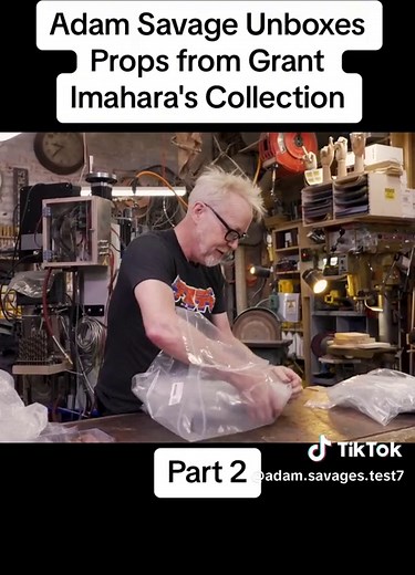 Adam Savage Unboxes Props from Grant Imahara's Collection 2 #foryou #lifestyle #hobby #sociology #adam #iconic
