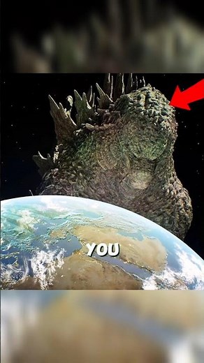 when a Godzilla bigger than the Earth crushed earth #godzilla