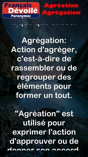 Agréation et Agrégation (Paronymes) #shorts