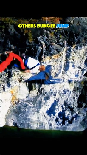 Others Bungee Jumping vs Bro’s Lake Jump 😂❤️