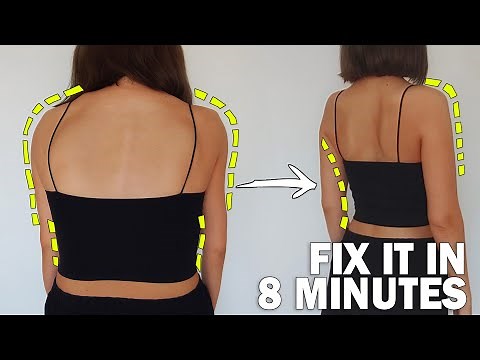 [8 minutes] Create a beautiful back and posture! Back workout you can do while standing