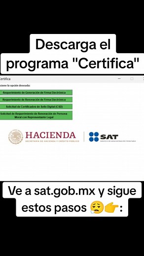 Descarga y uso del programa Certifica SAT